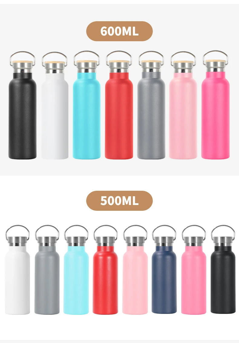 High Quality Stainless Steel Sports Water Bottle Insulated Vacuum Flask with Multi Lids