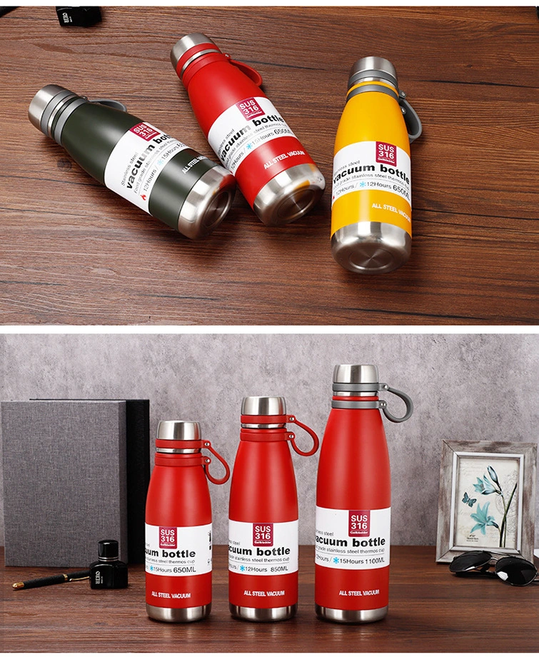 Stainless Steel Wide Mouth Water Jug Insulated Sports Canteen Thermo Flask Water Bottle Flask with Lid