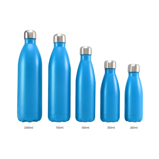 Hochwertige Edelstahl-Isolierflasche, individuelle Sportwasserflasche, versandfertig
