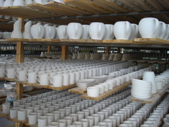 Weiße Keramikporzellan-Kaffee-Reise-Leerbecher-Großhandelshochwertige vollweiße Tasse 11-Unzen-Sublimationsbecher mit Griff