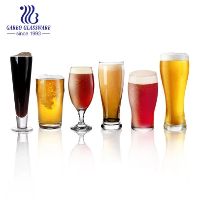 Großhandel Trinksaft Bier Pint Glasbecher Kundenspezifisches Logo Klarer Bierglasbecher
